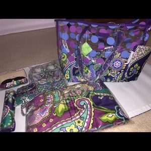 NWT Vera Bradley Heather Pattern Accessory Bag